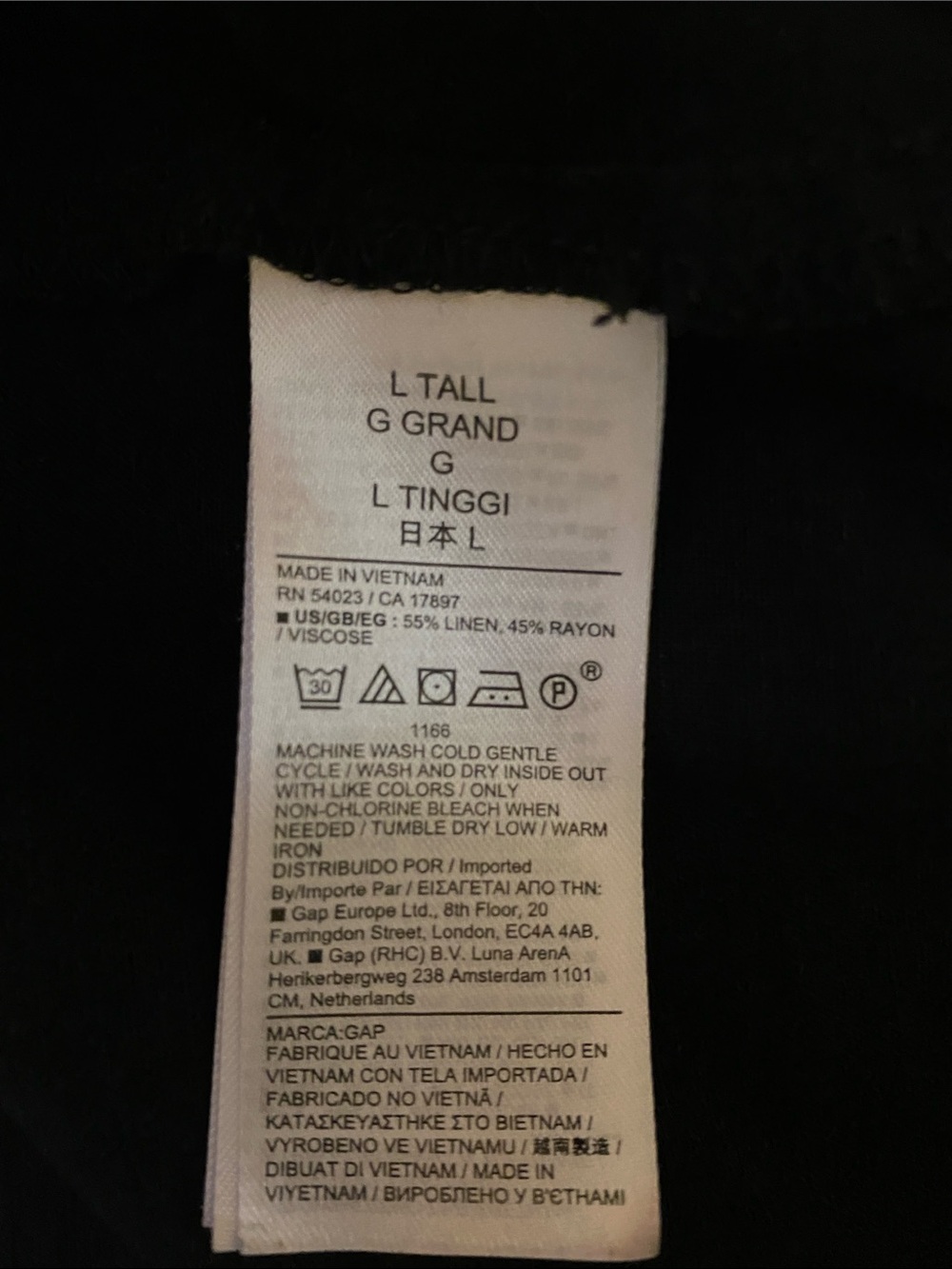 GAP Linen Blend Maxi Skirt with Cargo Pockets and Front Slit Size Large Tall - Picture 5 of 6